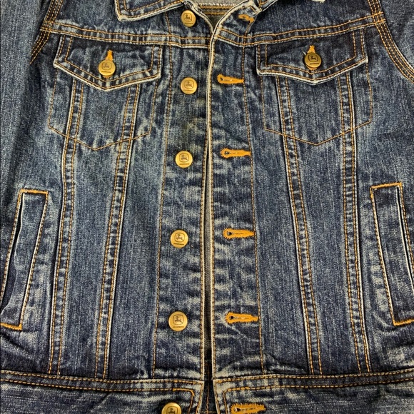 John Deere Youth Denim Blue Jean Jacket-Cap M 5-6 - Picture 5 of 11